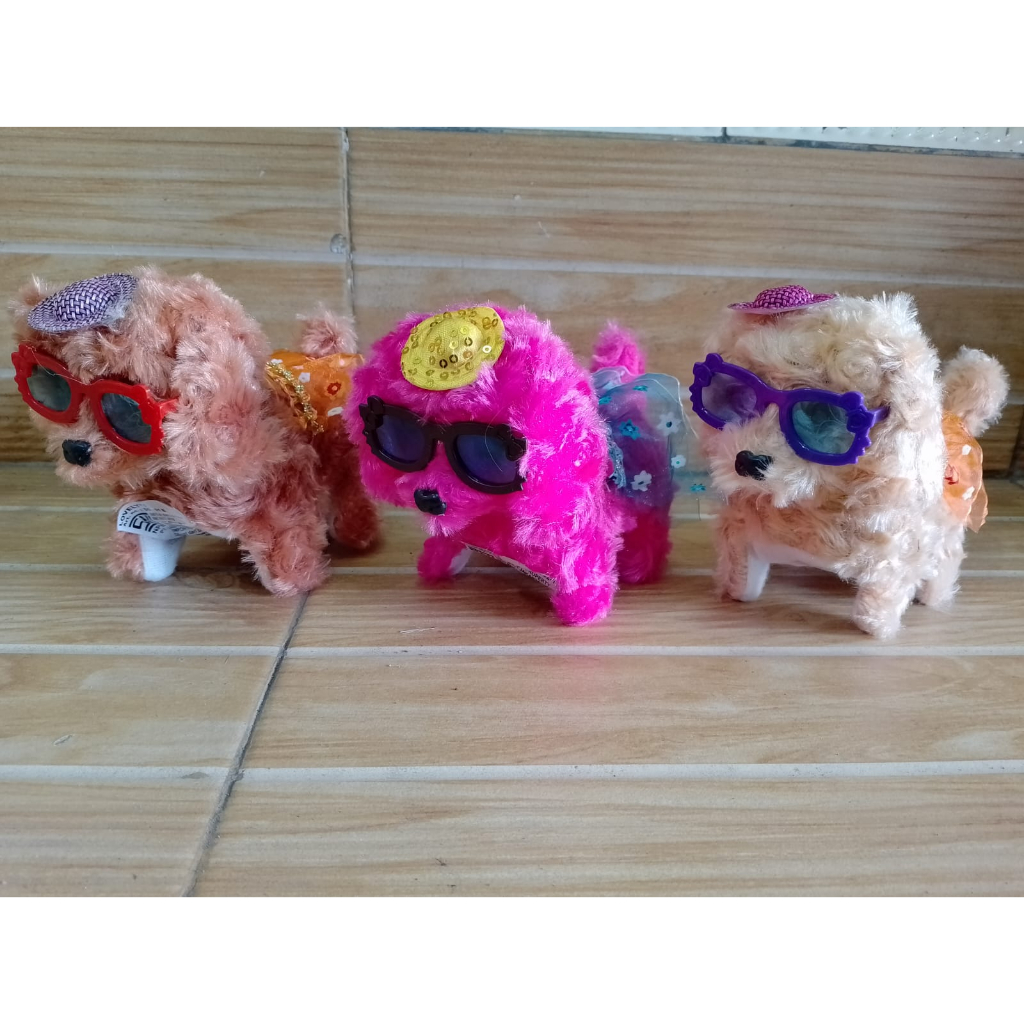 mainan anak anjing baterai