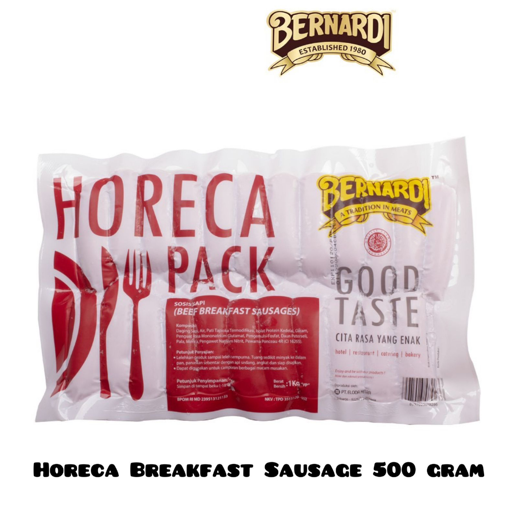 

HORECA BREAKFAST SAUSAGE BERNARDI 500 GRAM