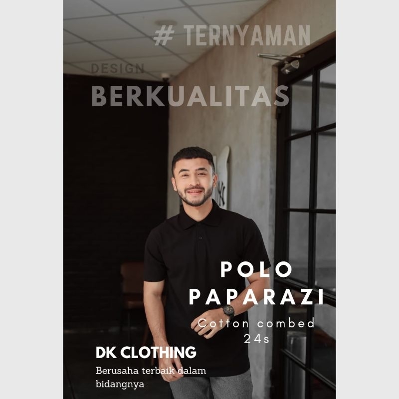 kaos satuan sablon berkerah