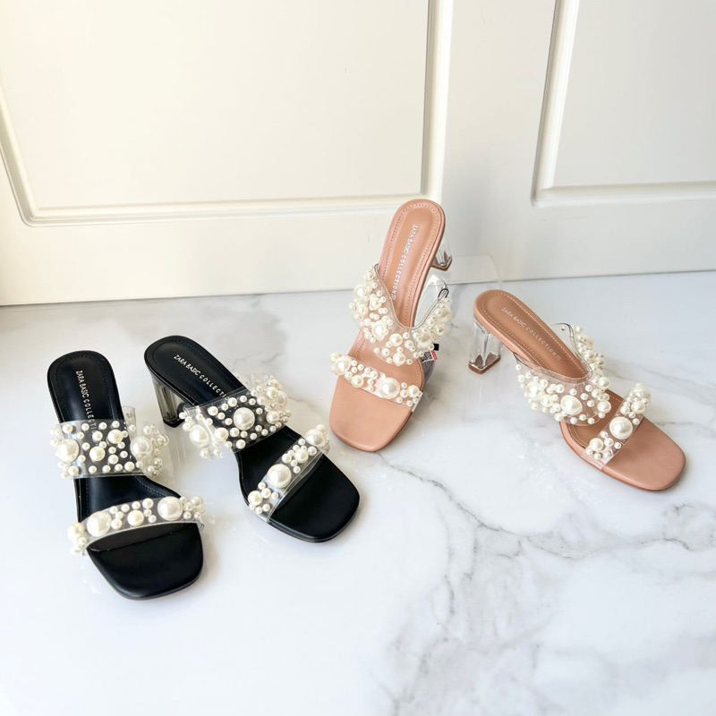 ZARA HEELS PEARL BEAD ORI | VENTE GALLERY SALE 7.7