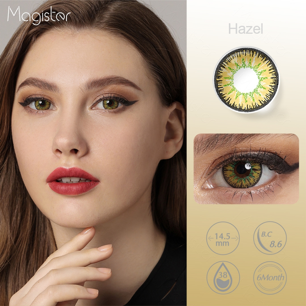 Magister softlens flame cosplay red 1 pasang lensa kontak warna diameter 14.5 MM mata softlens mata korea