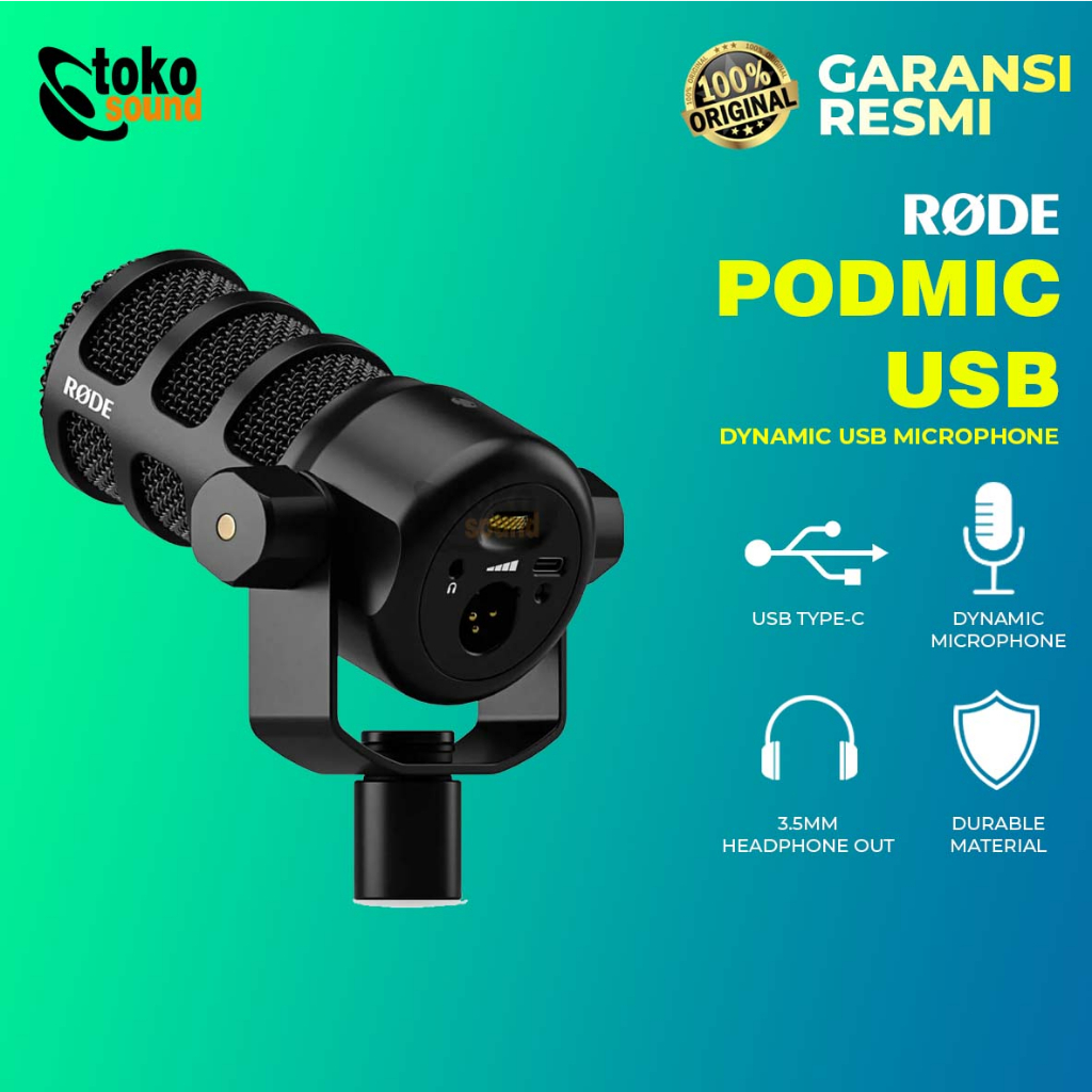 RODE PODMIC USB Versatile Dynamic Broadcast USB Microphone