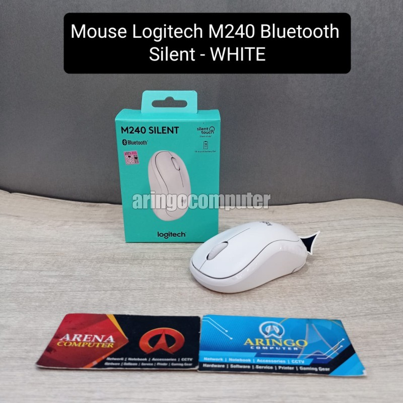 Mouse Logitech M240 Bluetooth Silent - WHITE