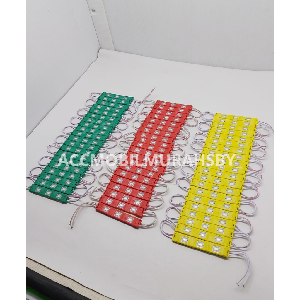 LAMPU LED MODUL 3MATA SMD 5630 5730 12VOLT dan 24VOLT WATERPROOF HARGA 5 PCS