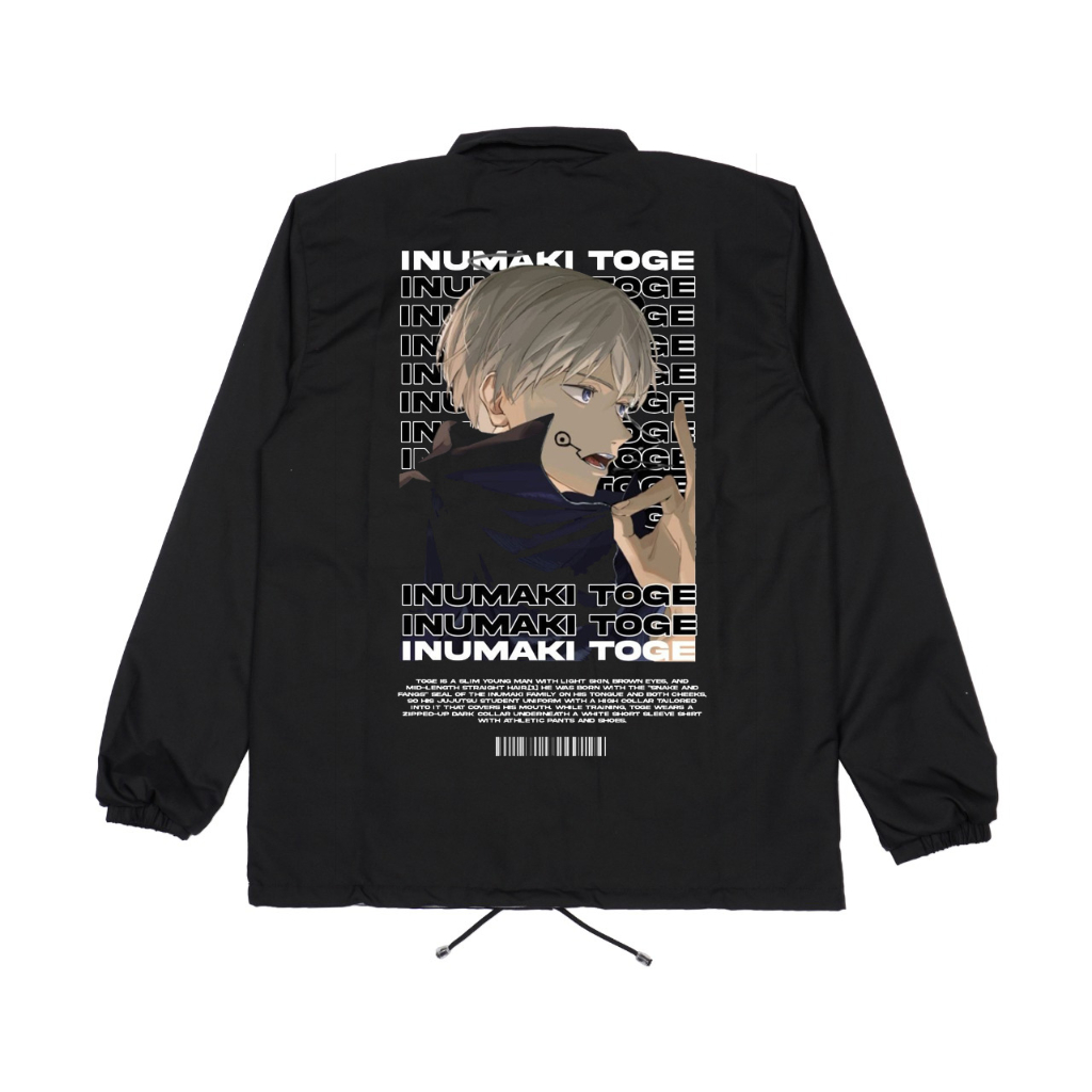 Coach Jaket Anime Jujutsu Kaisen  Inomaki Toge
