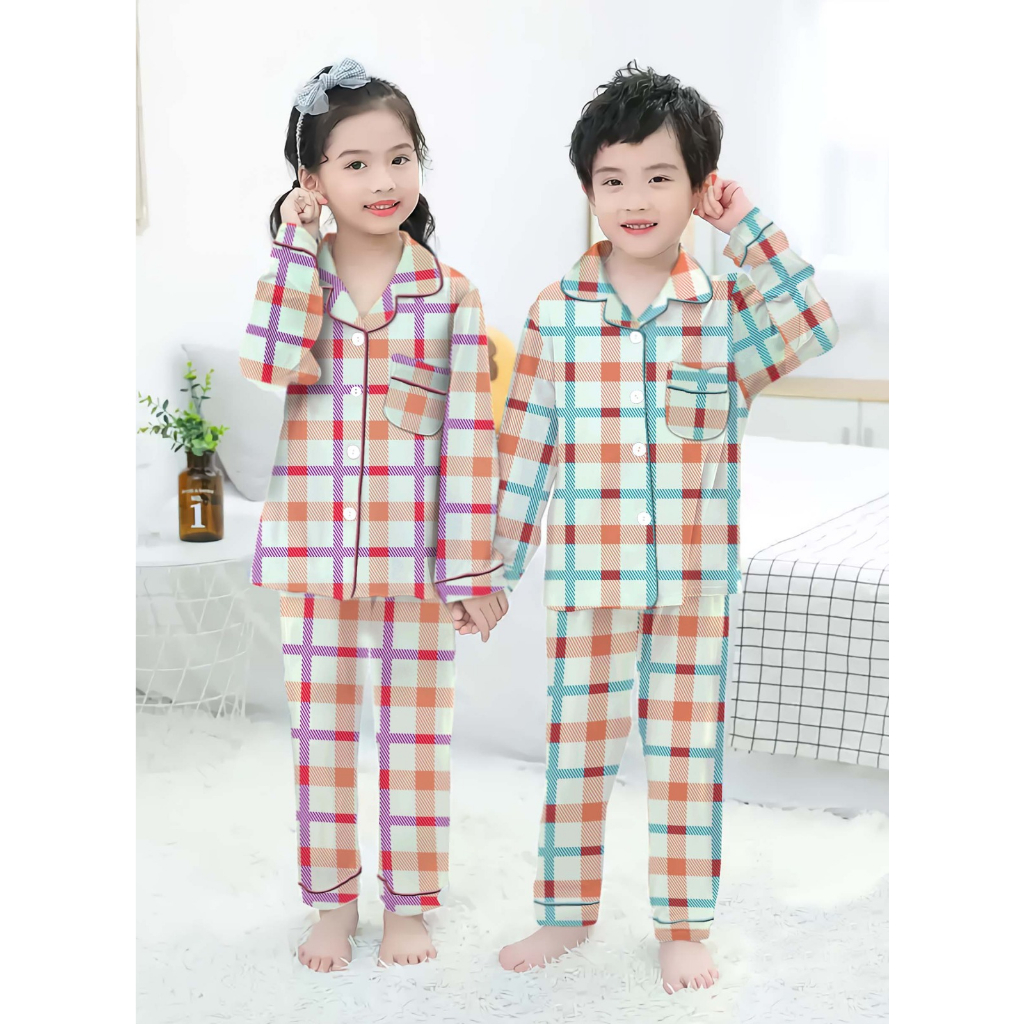 CIAHAW -BAJU TIDUR PIYAMA ANAK PEREMPUAN 3-10 TAHUN/PAKAIAN ANAK PEREMPUAN