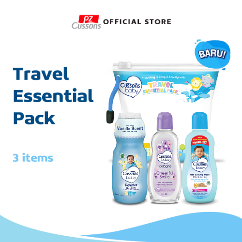 CUSSONS BABY Travel Essential Pack, Basic Essentiap Pack, Fun Bathing Essential Pack, dan Complete Essential Pack