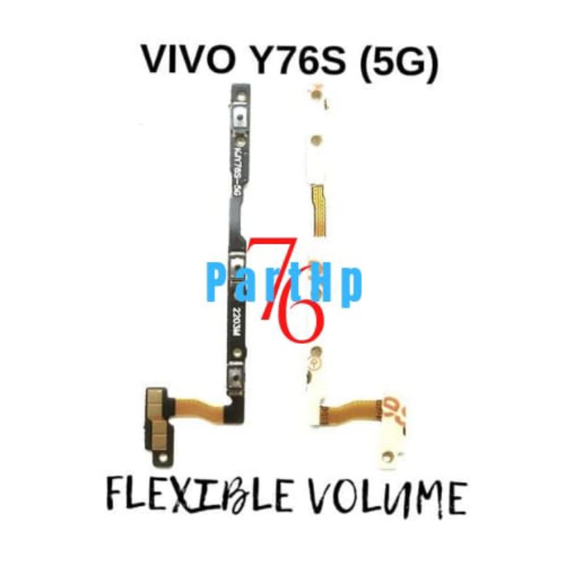 Flexibel Connector Power On Off + Volume Vivo Y76S (5G) Fleksibel Fleksible Flexible Konektor