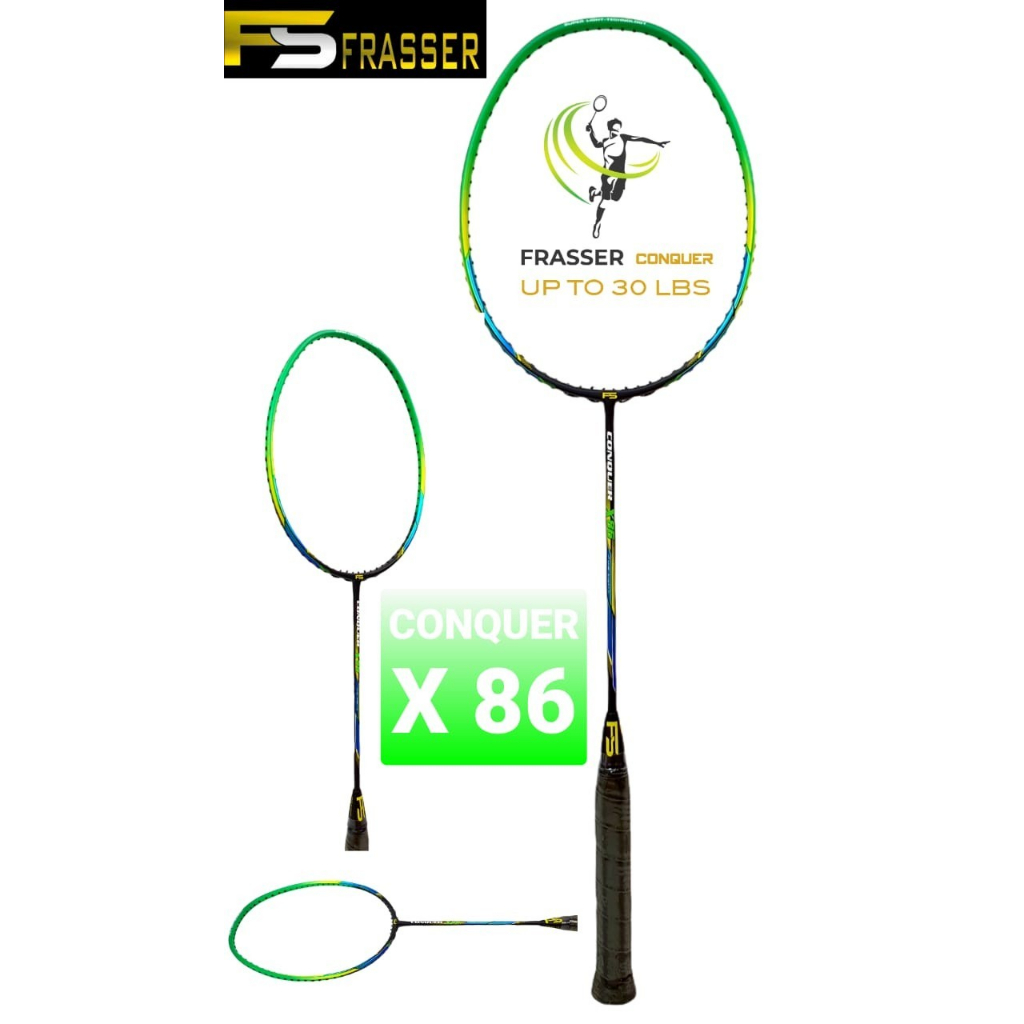 Frasser Raket Bulutangkis Badminton Conquer x 86