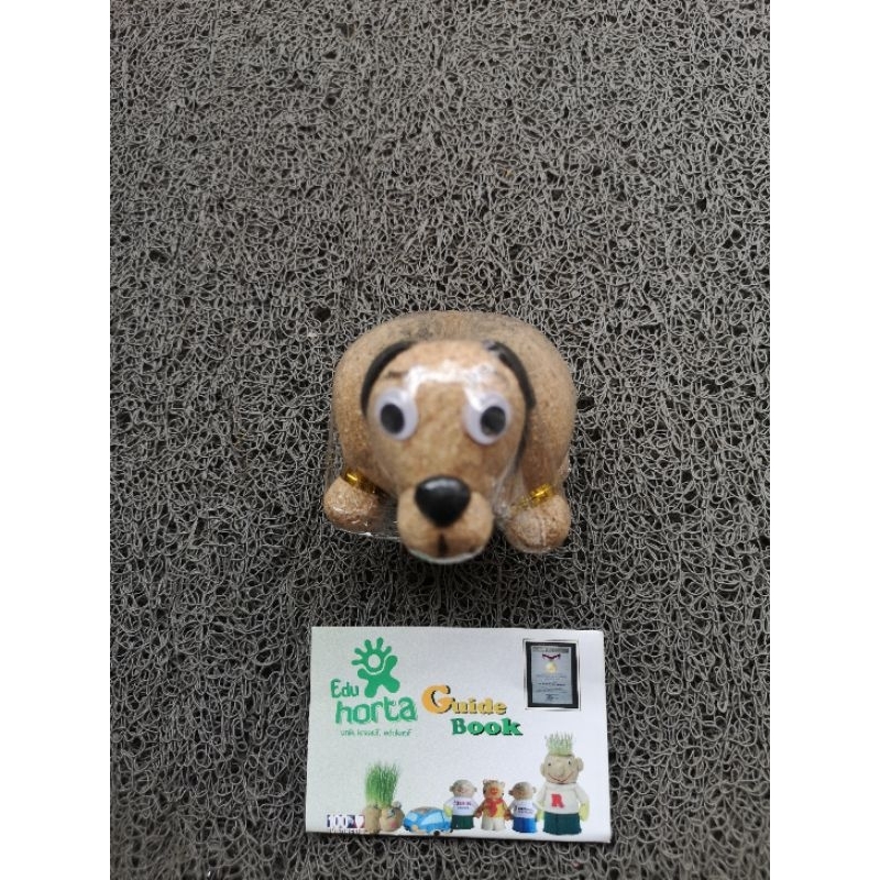 Souvenir Go Green dan Mainan edukasi boneka horta puppy mini tumbuh rumput