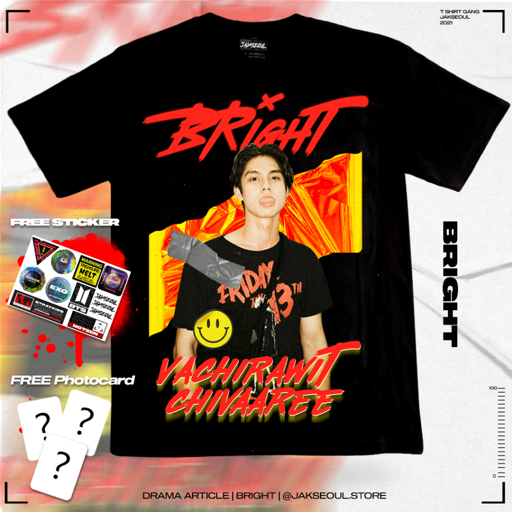 Bright 2gether tee by Jakseoul