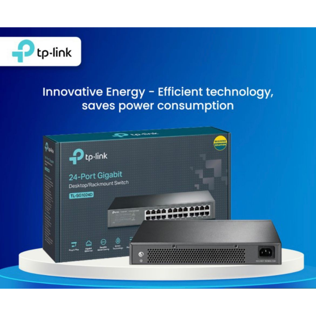 TP-LINK TPLINK TP LINK TL-SG1024D 24 Port Gigabit Switch Garansi 1 Thn