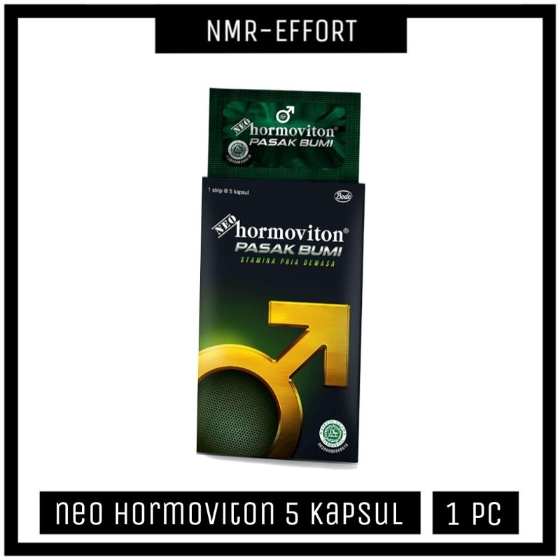 NEO hormoviton Pasak Bumi Strip Isi 5 Kaplet - Suplemen Stamina Pria Dewasa