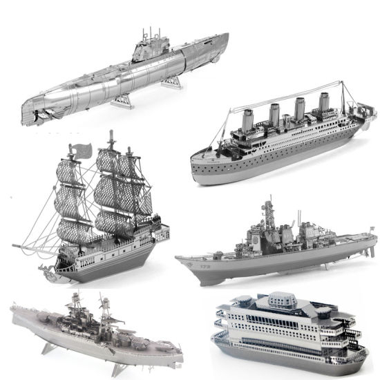 Puzzle 3D Metal Titanic - Miniatur Kapal Laut - Dekorasi Rumah