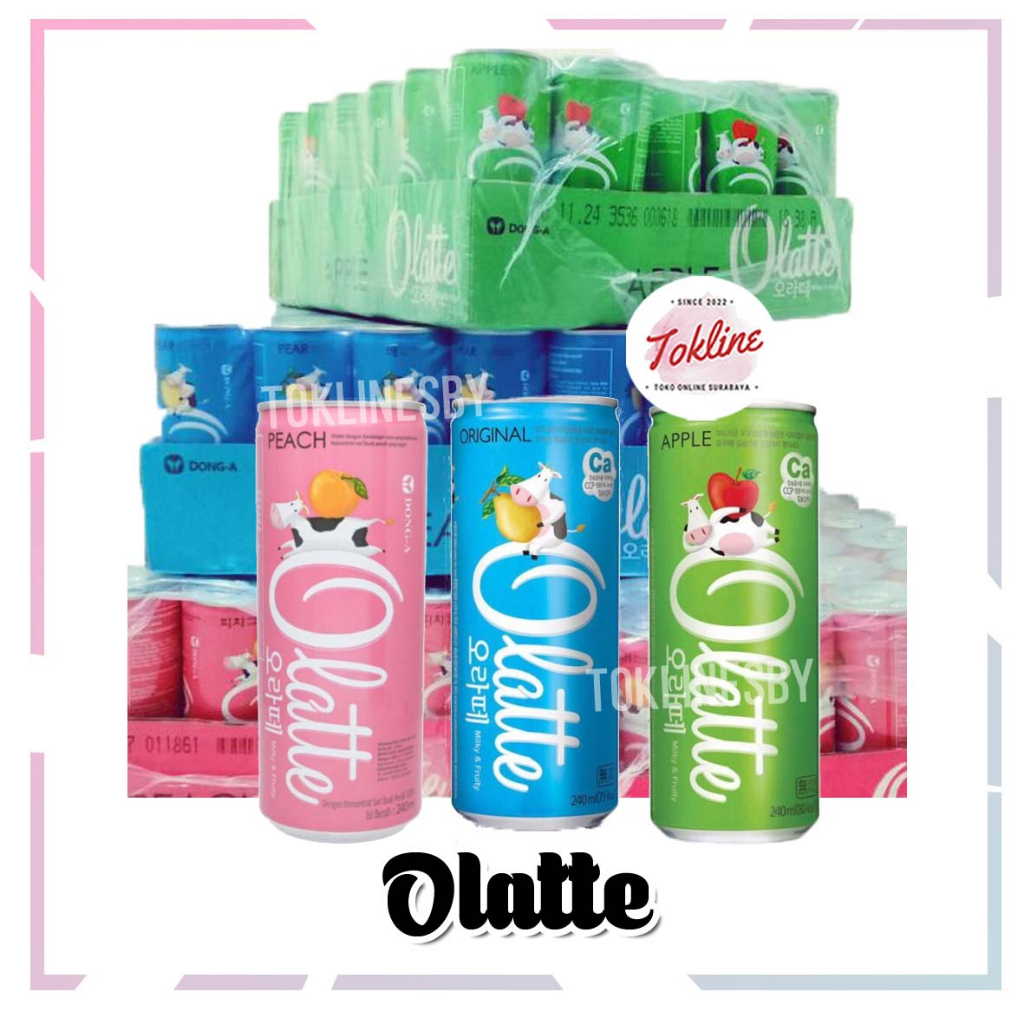 

[ 1 Karton isi 30 Kaleng ] Olatte Original Peach Apple 240ml