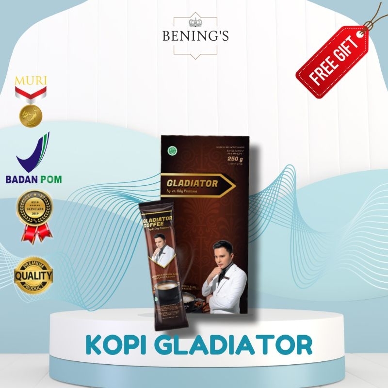 GLADIATOR COFFE KOPI GINGSENG PENGHANGAT TUBUH