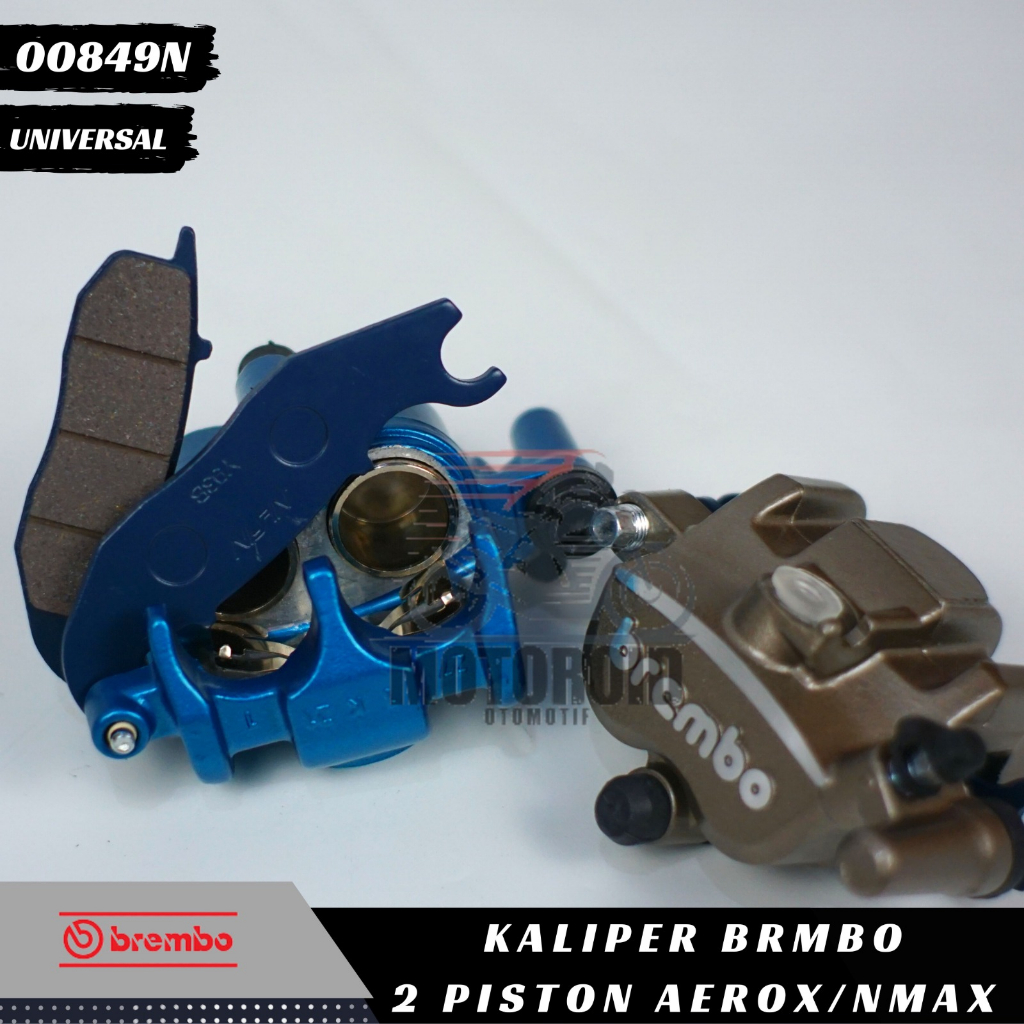 Kaliper Samurai Kanan Piston Breket Cnc  Ymh Nmax Aerox 155 2P Caliper BRB Colour