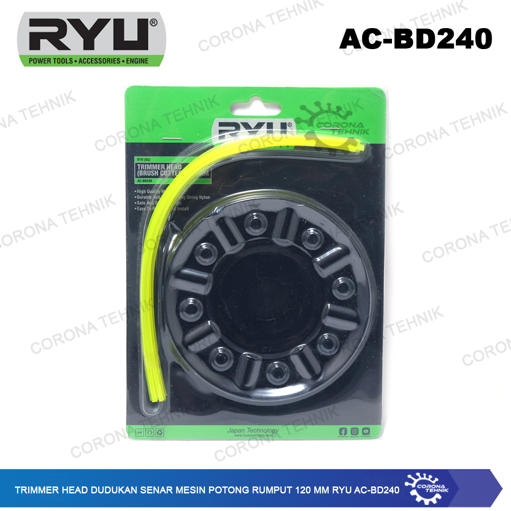 Ryu AC-BD240 - Trimmer Head Dudukan Senar Mesin Potong Rumput 120 mm