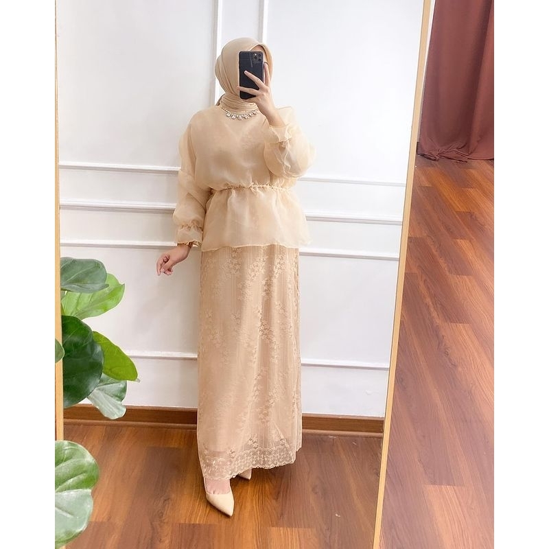 UMIERA BRUKAT DRESS / DRESS PESTA / DRESS BROKAT / DRESS KONDANG/ DRESS SER