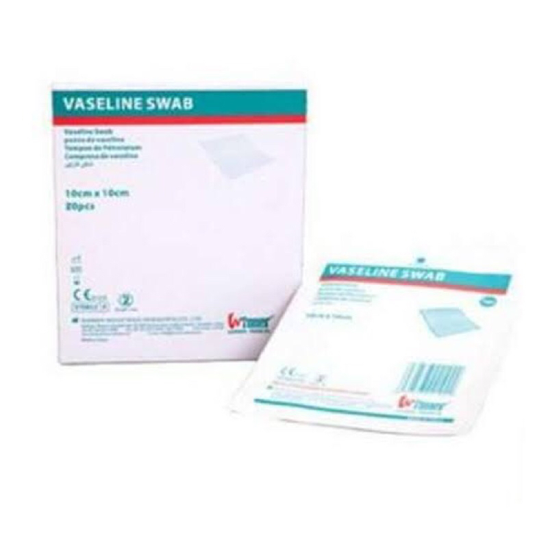 VASELINE SWAB PER BOX ISI 10'S  / WINTULL (SEPERTI LOMATUL, SOFRATUL) #AMG