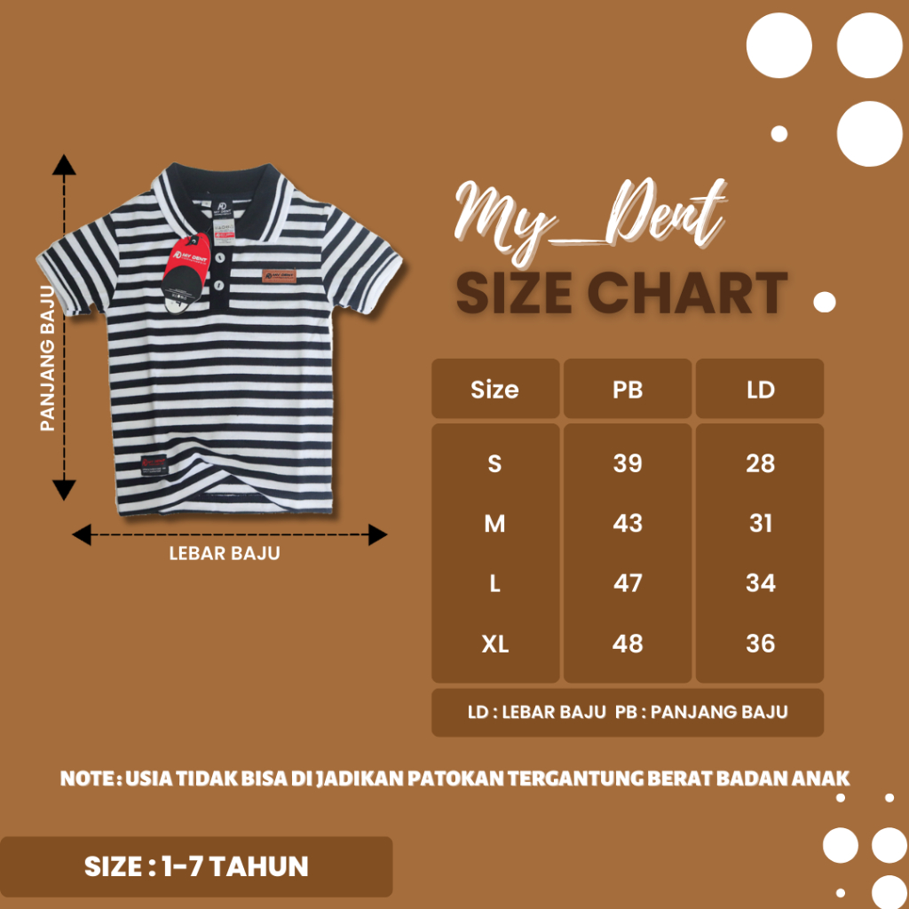 Baju Kaos Distro Anak Laki Laki Umur 1-7 Tahun Bahan Cotton - Strip / Salur black - mydent