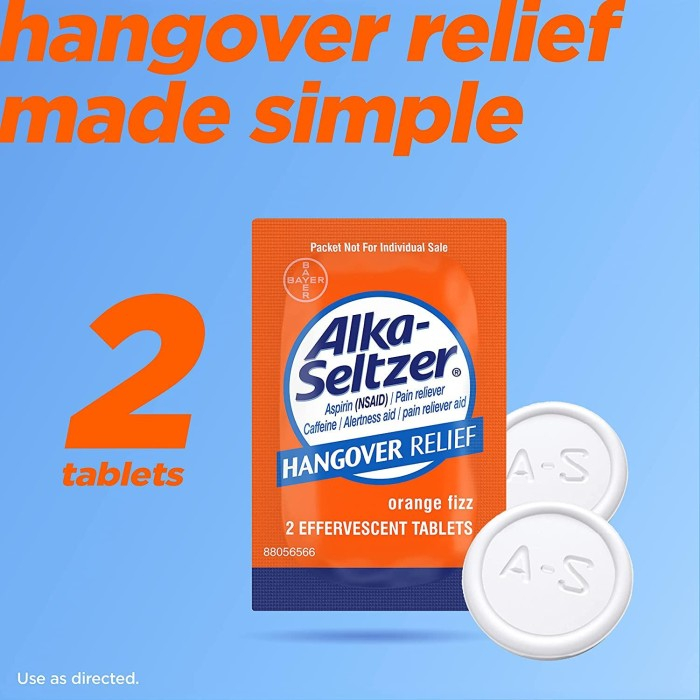 Bayer Alka-Seltzer Hangover Relief 1 sachet isi 2 Tablet