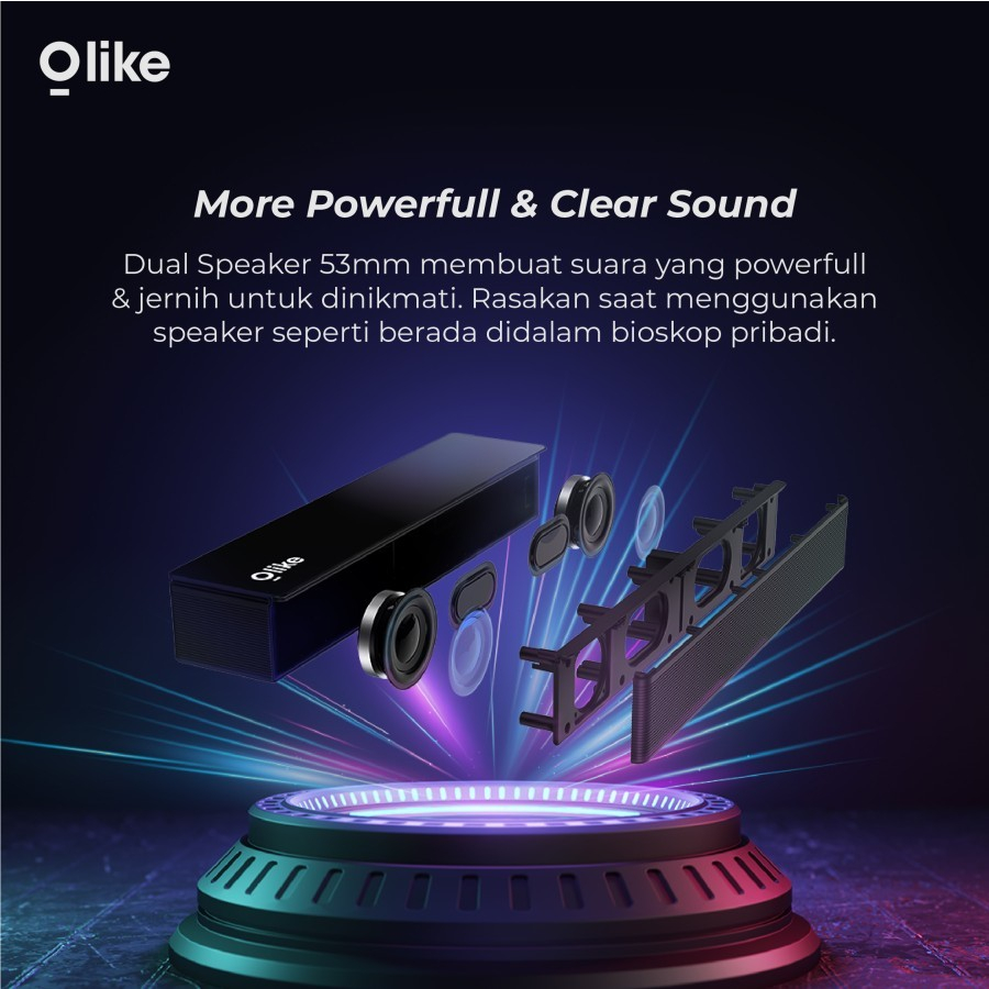 Olike S7 Soundbar Wireless Bluetooth Speaker Radio spt Robot RB480