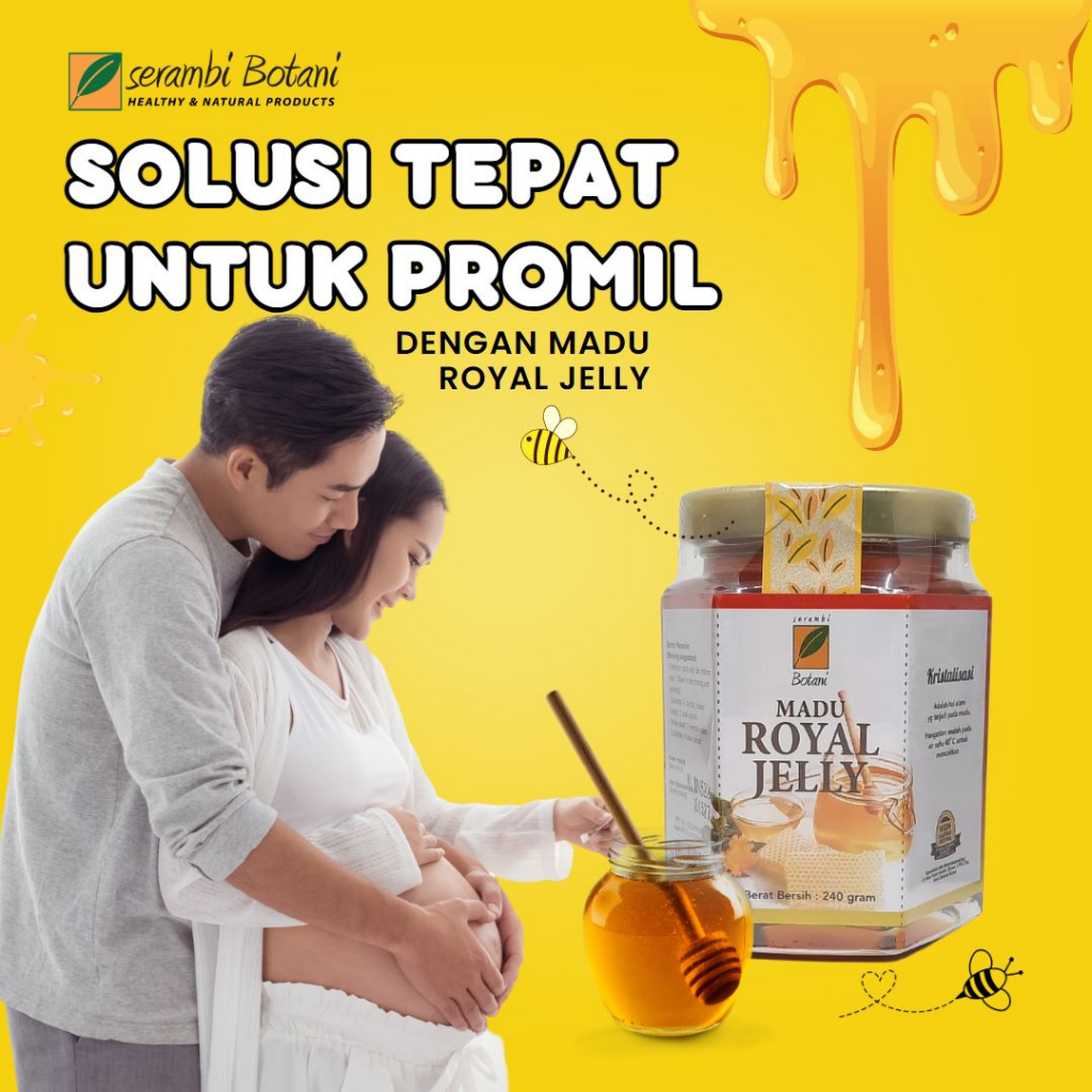 

Madu Asli Murni Royal Jelly 240 gram Serambi Botani Standar Internasional