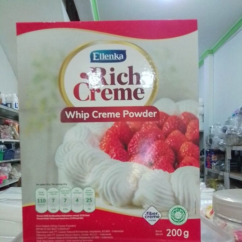Ellenka Rich Creme whip cream powder 400gr dan 200gr / whip cream / creme powder