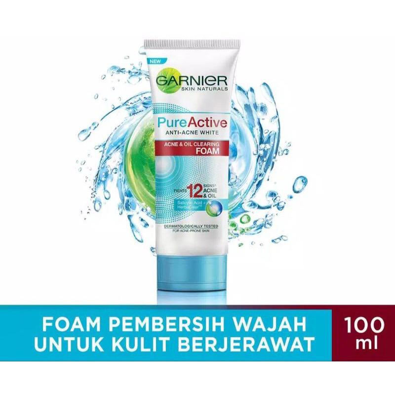 Laamia Garnier Face Wash Series Bright Complate VITC Sakura Glow Hyaluron Pembersih Wajah