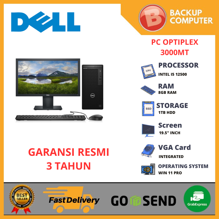 PC DELL OPTIPLEX 3000MT I5 12500 8GB 1TB WIN 11 PRO
