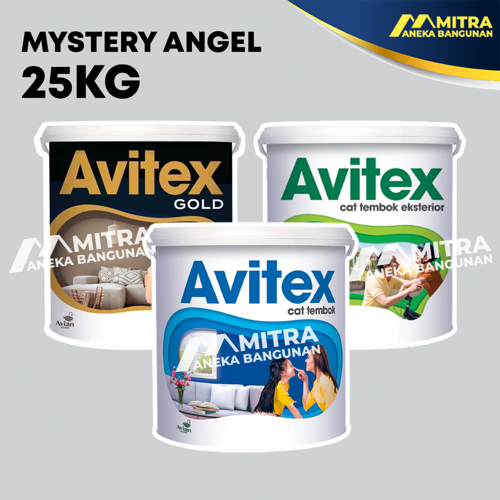 CAT TEMBOK AVITEX 25 KG PAIL MYSTERY ANGEL N15 002 / AVITEX INTERIOR EXTERIOR AVITEX GOLD / AVIAN / ABU MUDA