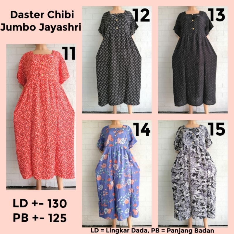 DASTER CHIBI JUMBO LENGAN JAYASHRI LD +-130 RAYON PREMIUM ADEM BUSUI FRIENDLY