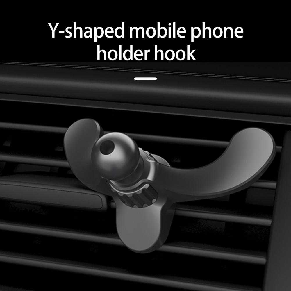 Hook Phone Holder Air Vent Adjustable 360 Anti Shake Dudukan HP Desain Y Lebih Stabil Sandaran Handphone