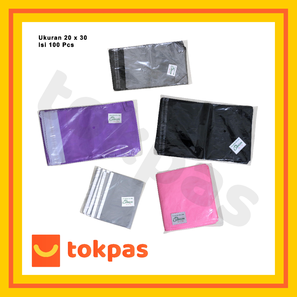 

Plastik Polymailer 20 x 30 Isi 100 pcs Plastik Packing Warna [Cabang Cimanggis]