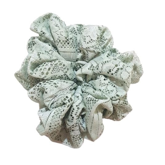 IKAT RAMBUT SCRUNCHIE BROKAT