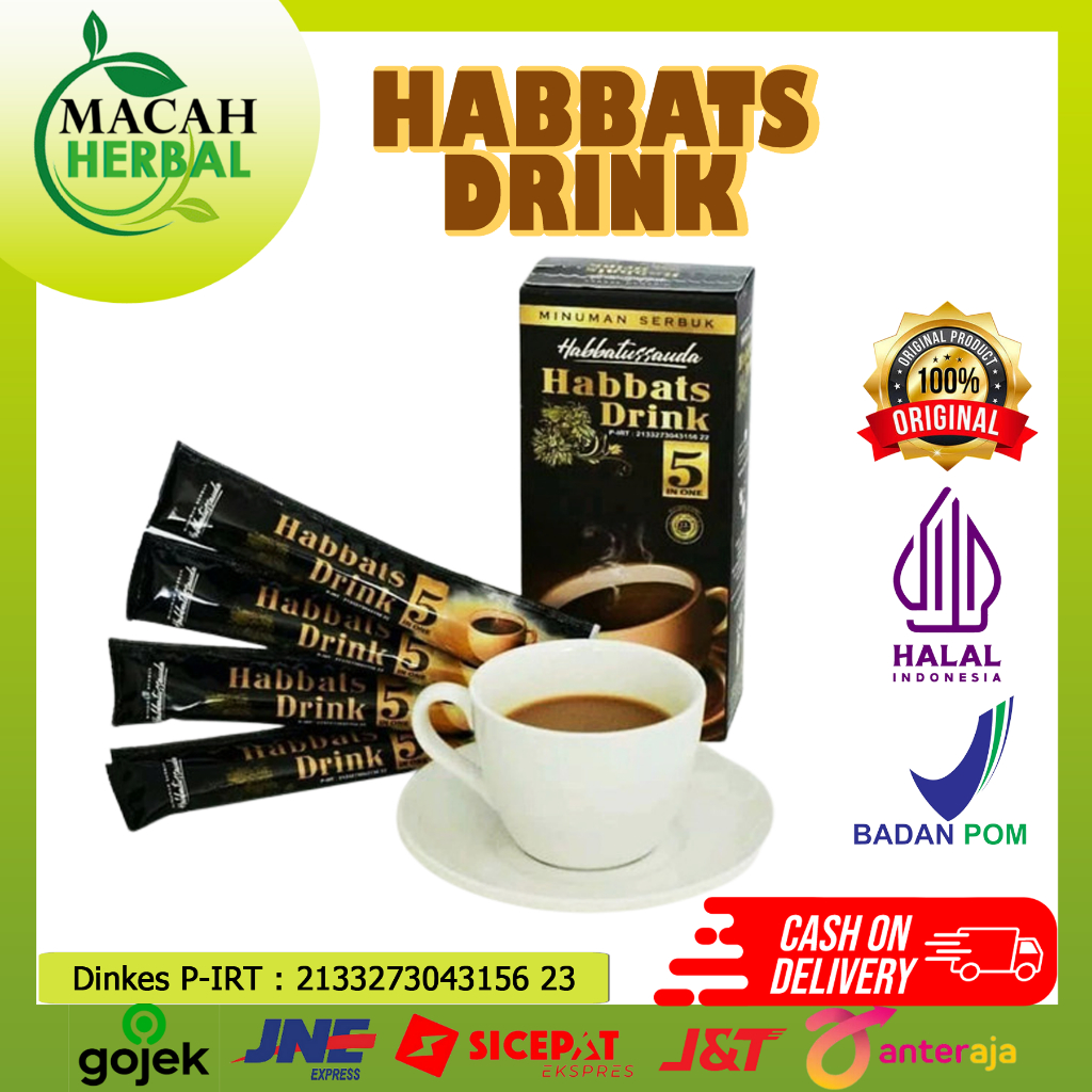 

HABBATS DRINK 5 IN 1 ISI 10 SACHET ORIGINAL BPOM HALAL | KOPI HERBAL REMPAH UNTUK STAMINA DAN KESEHATAN TUBUH | KOPI HERBAL ORIGINAL