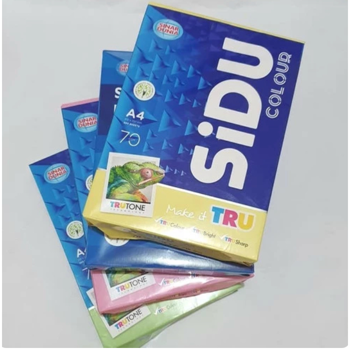 

Kertas HVS Warna Ukuran A4 (21x29.7cm) - 70gsm - 1 Rim (500 lembar)