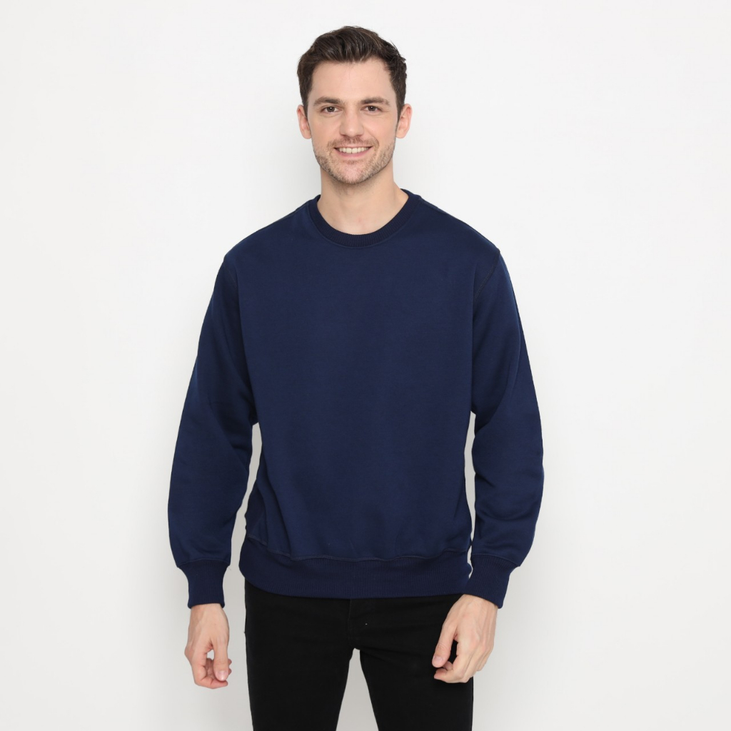 Sweater Crewneck Korea Oversize Panjang Unisex