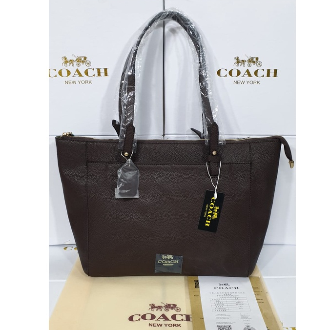 CO@CH Top Cowhide Material Women Single Tote Premium