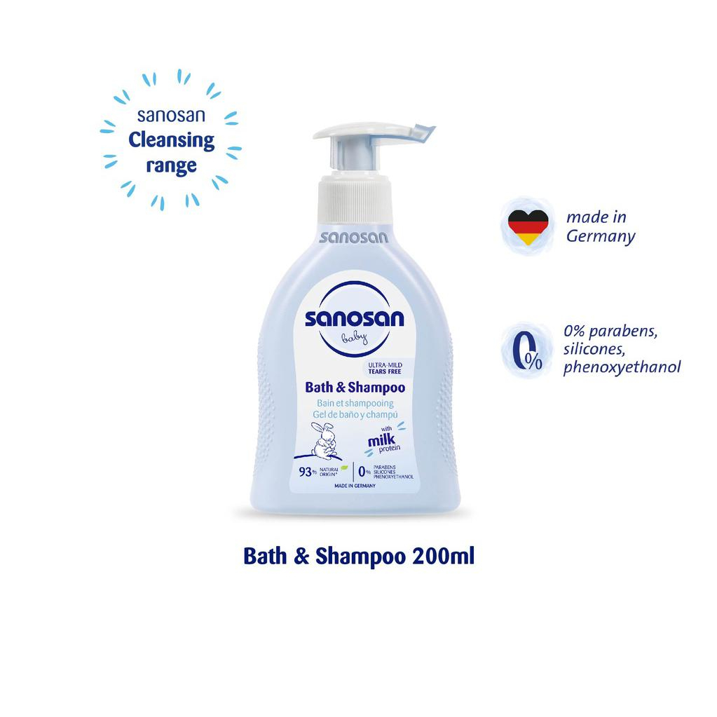 Sanosan Baby Bath and Shampoo 200ml 500ml