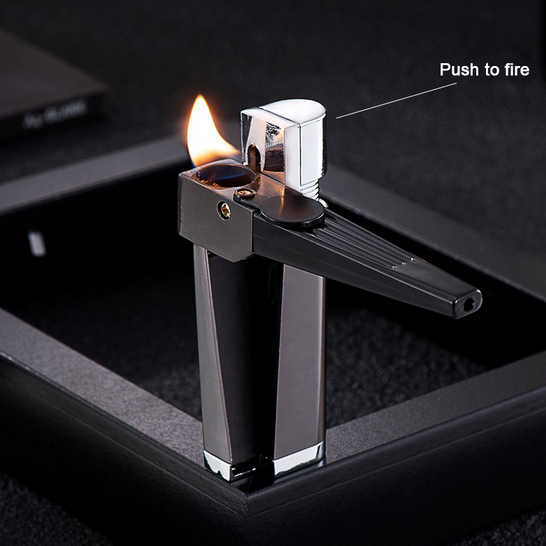 Open Flame Pipe Lighter Creative Metal Multifunctional