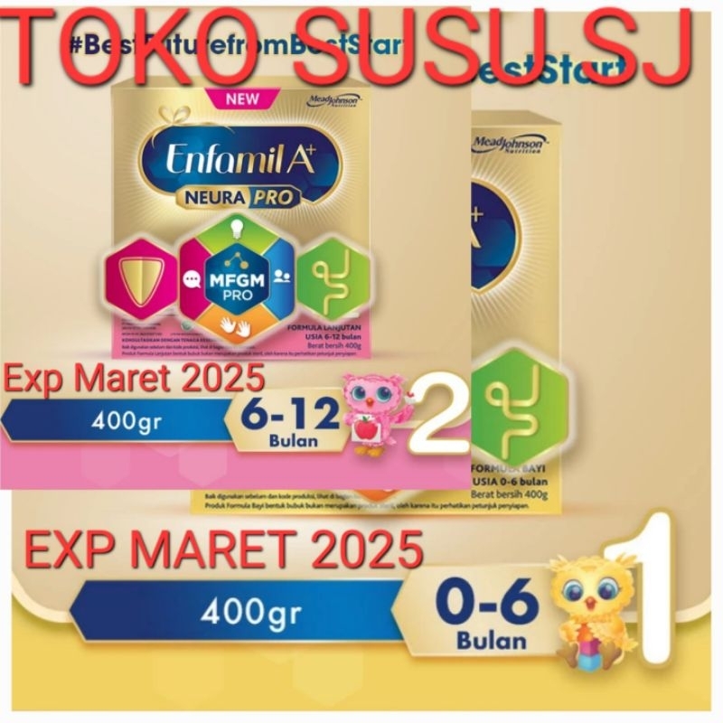 ENFAMIL A + 1 2 400 GRAM/ 400gr/A+1/A+2/Tahap 1 2