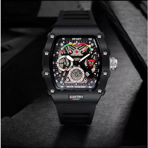 (SS) JAM TANGAN PRIA STRAP RUBBER TGL AKTIF ORIGINAL TAHAN AIR BC-4550