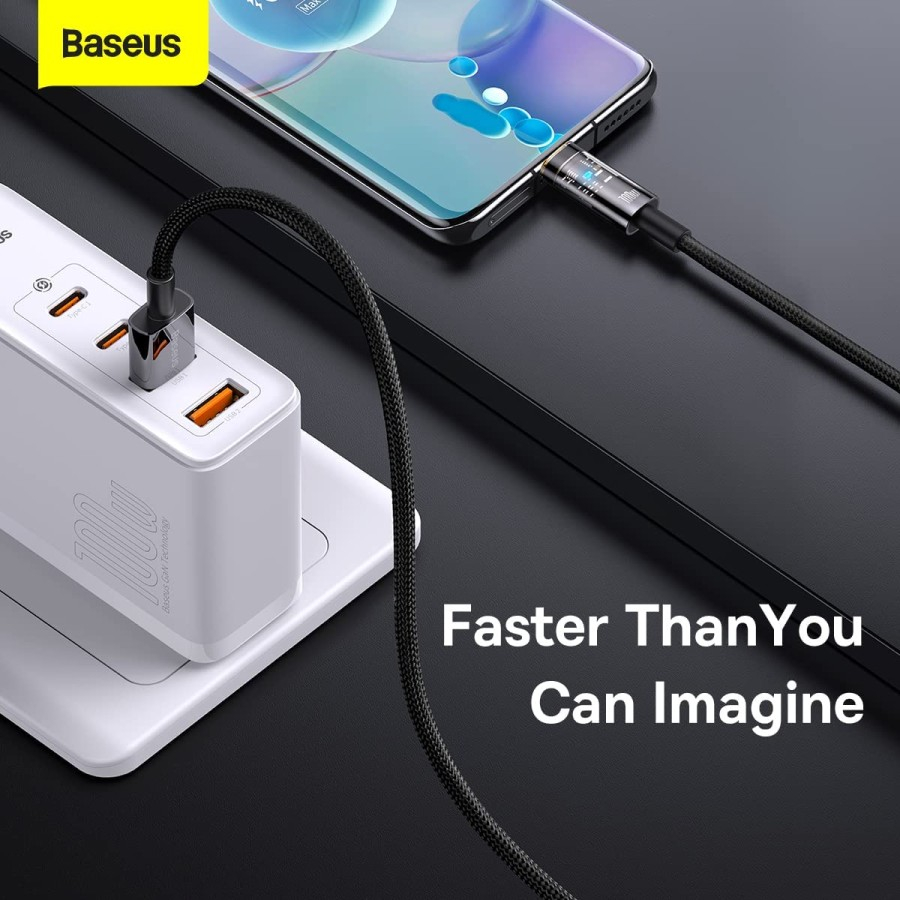 Baseus Explorer Series Auto Power-Off Cable USB to Type-C 100W 1m