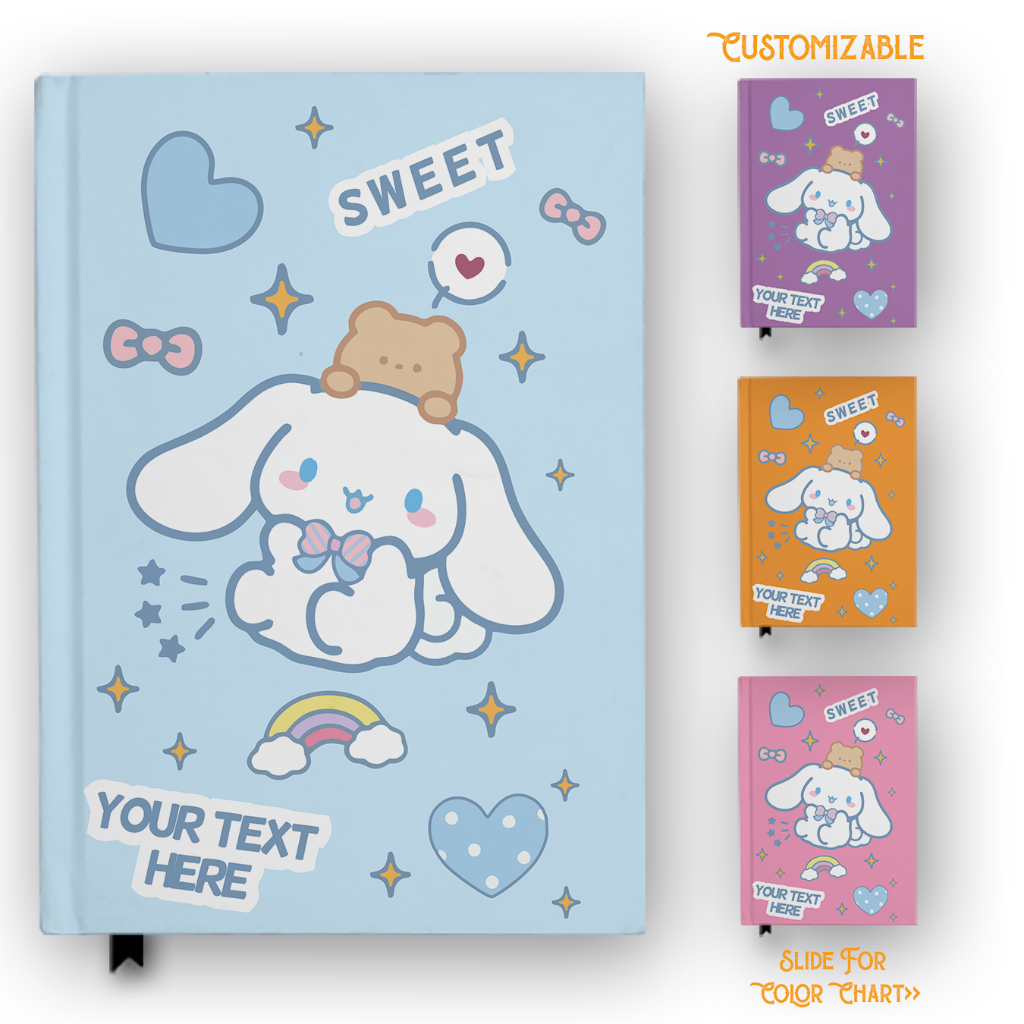 

Buku Catatan Notebook Cinnamoroll Sanrio 2 Custom Nama Agenda Jurnal Diary Hardcover A5 A6 B5