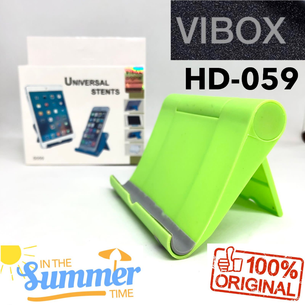 HOLDER HP STAND MEJA VIBOX HD 059 ORIGINAL UNIVERSAL  STENDING DUDUKAN HANDPHONE PROMO SEN