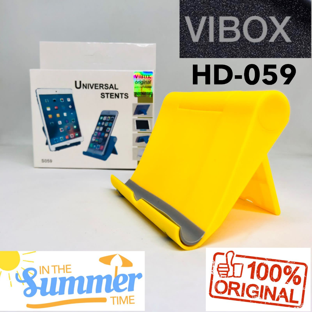 HOLDER HP STAND MEJA VIBOX HD 059 ORIGINAL UNIVERSAL  STENDING DUDUKAN HANDPHONE PROMO SEN