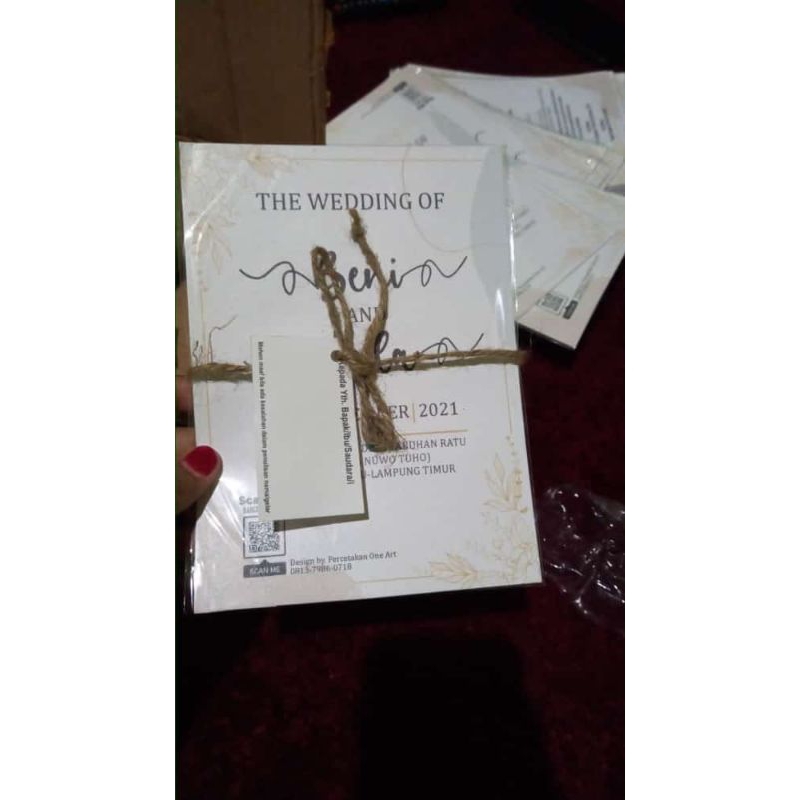 Undangan Custom Tali Rami