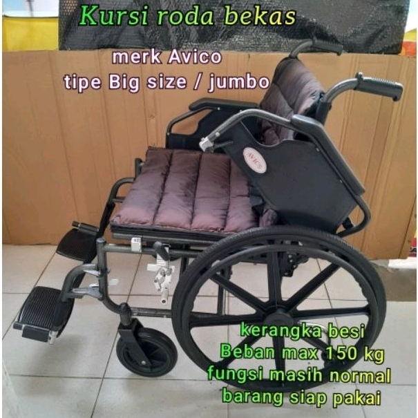 kursi roda big size / jumbo bekas